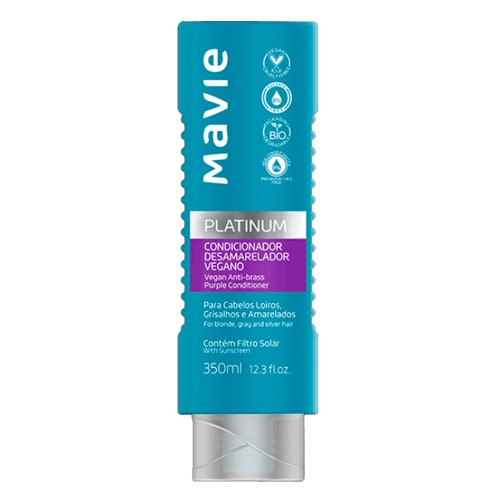Condicionador Mavie Vegano Platinum Desamarelador 350ml