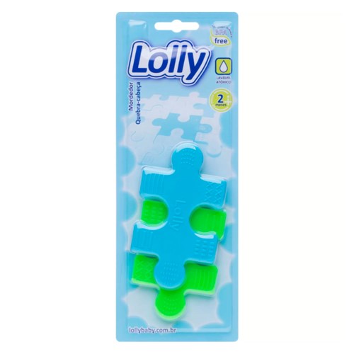 Mordedor Lolly Quebra-cabeça Azul 1 Unidade