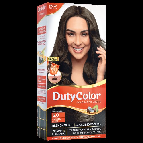 Coloração Duty Color Castanho Claro - 5.0