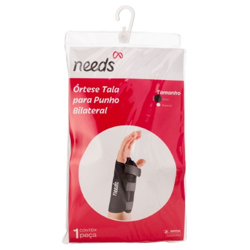 Órtese com Tala para Punho Bilateral Needs Tamanho Único