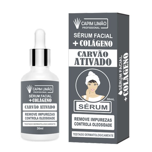 Sérum Facial Capim Limão Carvão Ativado 30ml