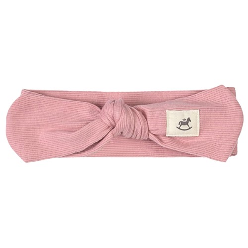 Faixa Laço & Nózinho em Algodão Sustentável Rosa Nature - Up Baby