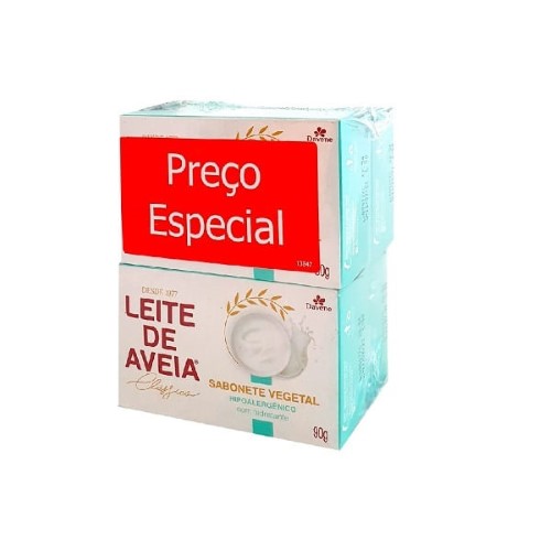 Sabonete Leite De Aveia Hipoalergênico Pack Com 4 Unidades