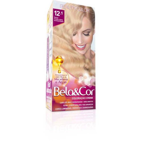 Tintura Creme Bela&Cor Louro Ultra Claríssimo Especial 12.1 Kit