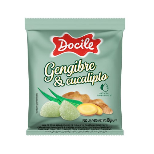 Goma Docile Gengibre e Eucalipto 18G