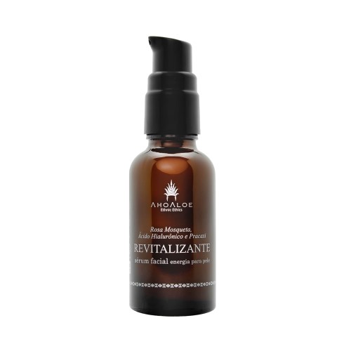 Sérum Facial Natural Vegano Revitalizante com Ácido Hialurônico 30ml - AhoAloe