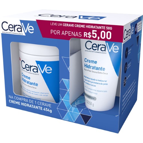 Creme Hidratante Cerave Kit Promocional - 454g + 50g