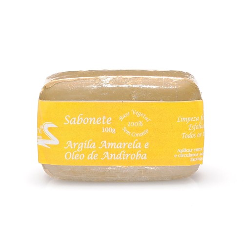 Sabonete de Argila Amarela e Óleo de Andiroba