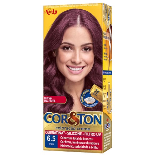 Tintura Creme Cor&Ton Niely Acaju 6.5 Mini Kit