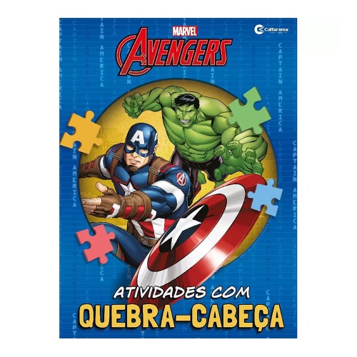 Livro de Historias, Atividades e Quebra Cabeças Vingadores Culturama