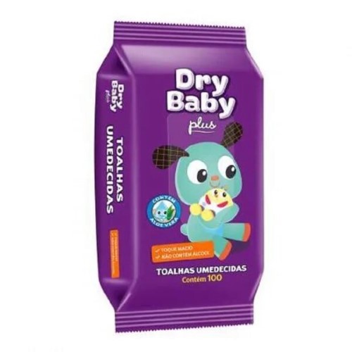 LENCOS UMED DRY BABY LARANJA RFL 100UN