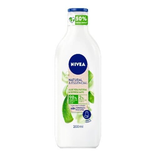 Loção Hidratante Nívea Natural & Essencial Aloe Vera 200ml
