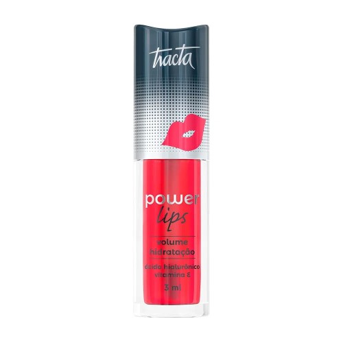 Gloss Labial Tracta Power Lips Vermelho 3ml