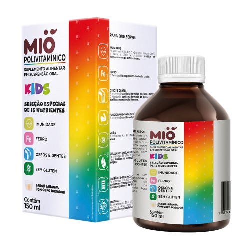 Polivitamínico Kids Mió Suspensão Oral 150ml