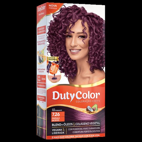 Coloração Duty Color Marsala Incrível 7.26