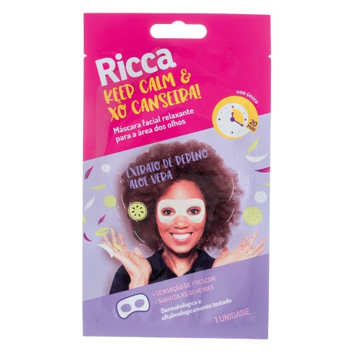 Máscara Facial Ricca Para área Dos Olhos 1 Unidade