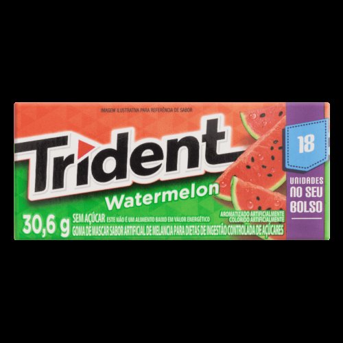 Goma De Mascar Trident 18S Melancia 30,6g