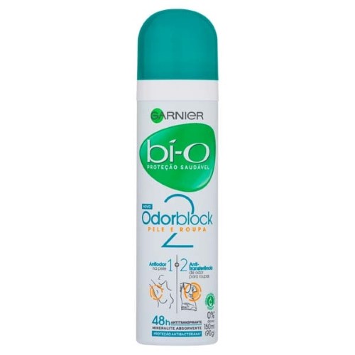 Desodorante Bio Aerosol Pele mais Roupa Feminina 150 ml