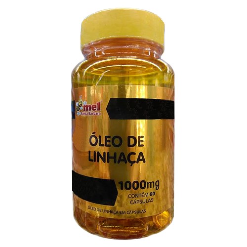 Óleo de Linhaça 1000mg Santa Bárbara com 60 Cápsulas