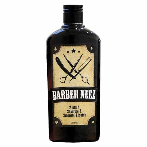 Shampoo E Sabonete Líquido Barber Neez 2Em1 240Ml