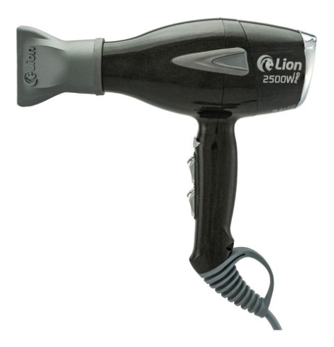Secador De Cabelo Profissional Lion 2500w Preto Perolado Nac