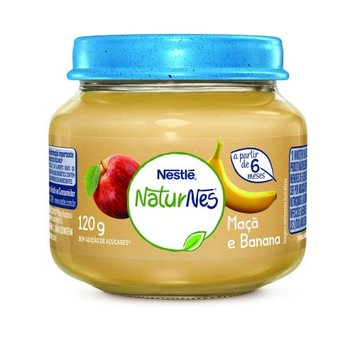 Papinha NaturNes Nestlé Maçã e Banana 120g