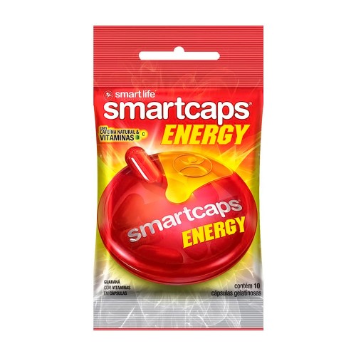 Energético Smartcaps Energy com 10 Cápsulas 