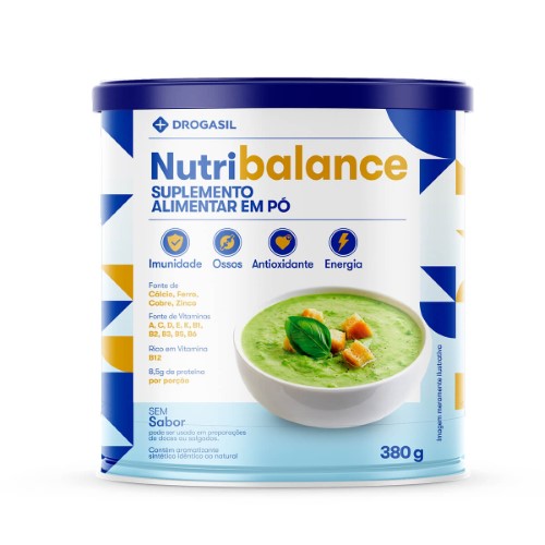Suplemento Alimentar em Pó Drogasil Nutri Balance Sem Sabor com 380g