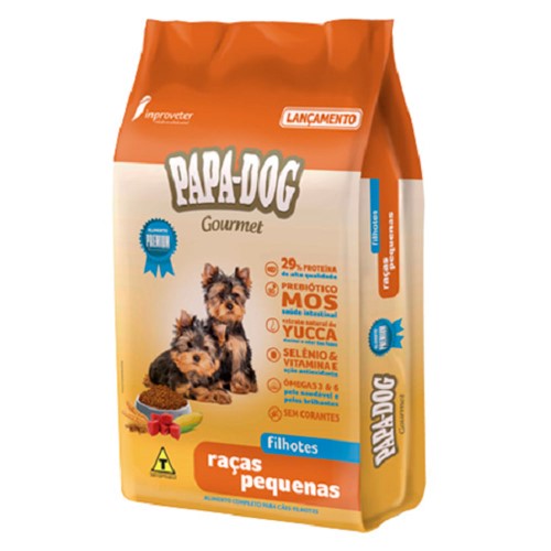 Ração para Cães Filhotes Papa-Dog Gourmet Raças Pequenas 2kg