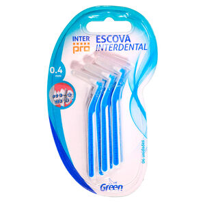 Escova Interdental Green Inter Pro 6 unidades com 0.4mm cada