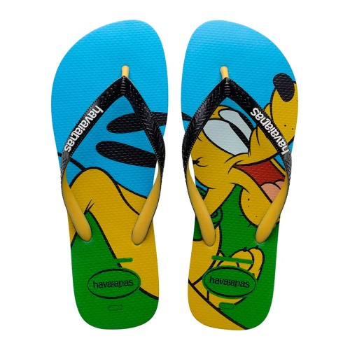 Sandálias Havaianas Disney Stylish Verde Tropical Tamanho 35/36 com 1 Par