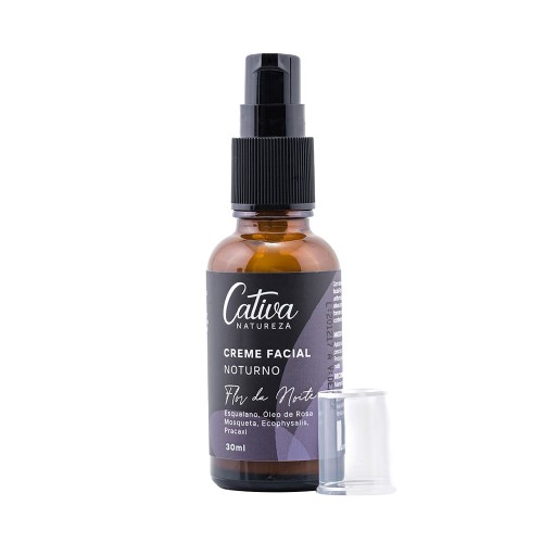 Creme Facial Noturno Natural Flor da Noite 30g – Cativa Natureza
