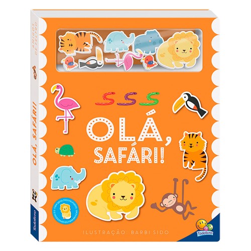 Livro infantil Amigos de Feltro Olá, Safári! Todolivro