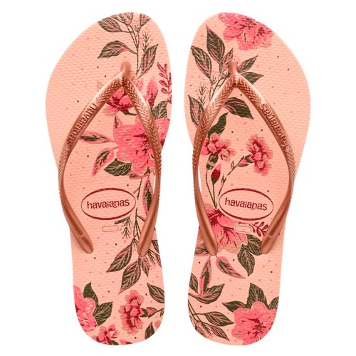 Sandália Havaianas Slim Organic Rosa Ballet Dourado Blush 1 Par