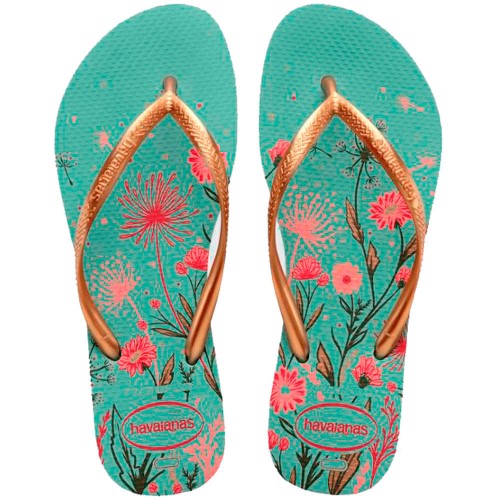 Sandálias Havaianas Slim Organic Argila Tamanho 39/40 1 Par
