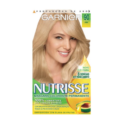 Tintura Garnier Nutrisse 90 Areia Louro Muito Claro