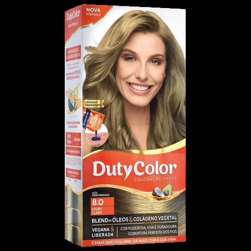 Coloração Duty Color Louro Claro - 8.0