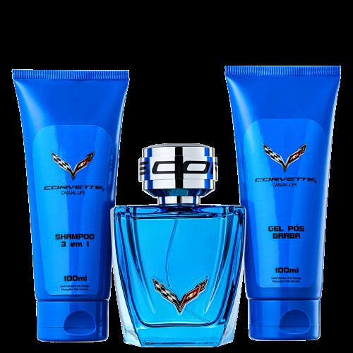 Corvette Kit – Casual Life Colônia Masculina + Shampoo + Gel Pós-Barba