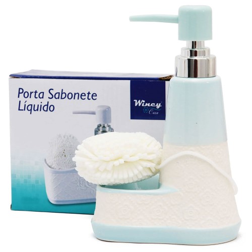 Porta Sabonete Líquido Wincy Retrô Flores 260ml Cores Sortidas