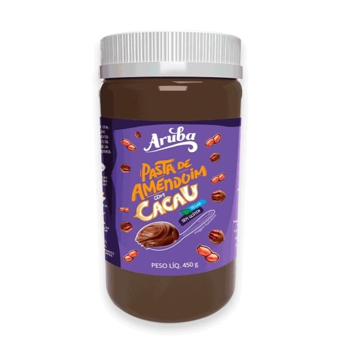 Pasta De Amendoim Aruba Cacau Zero 450g
