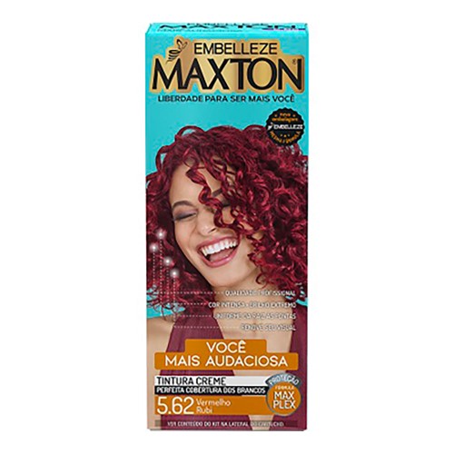 Tintura Creme Maxton 5.62 Vermelho Rubi com 1 Unidade