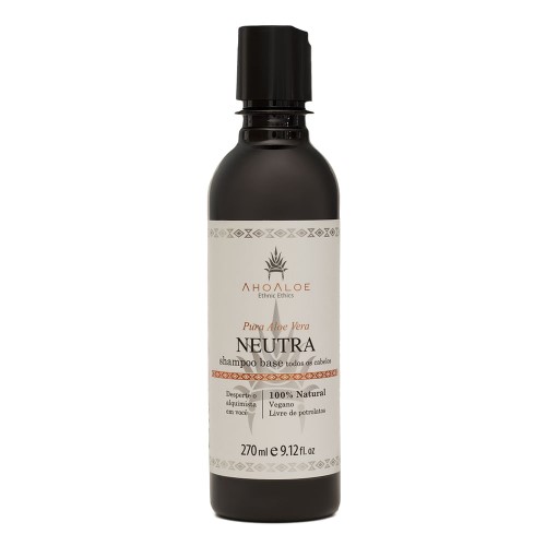 Shampoo Base Neutra para Todos os tipos de Cabelos 270 ml - AhoAloe
