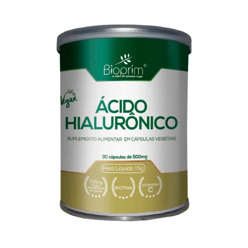 Polivitamínico Bioprim Ácido Hialurônico para Cabelos e Pele 30 cápsulas