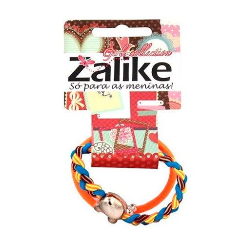 Prendedor de Cabelo Elástico Zalike Cores Sortidas Sem Metal Ref: 2020 2 Unidades