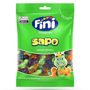 Balas Fini Gelatinas Sapo Sabores Sortidos 80g