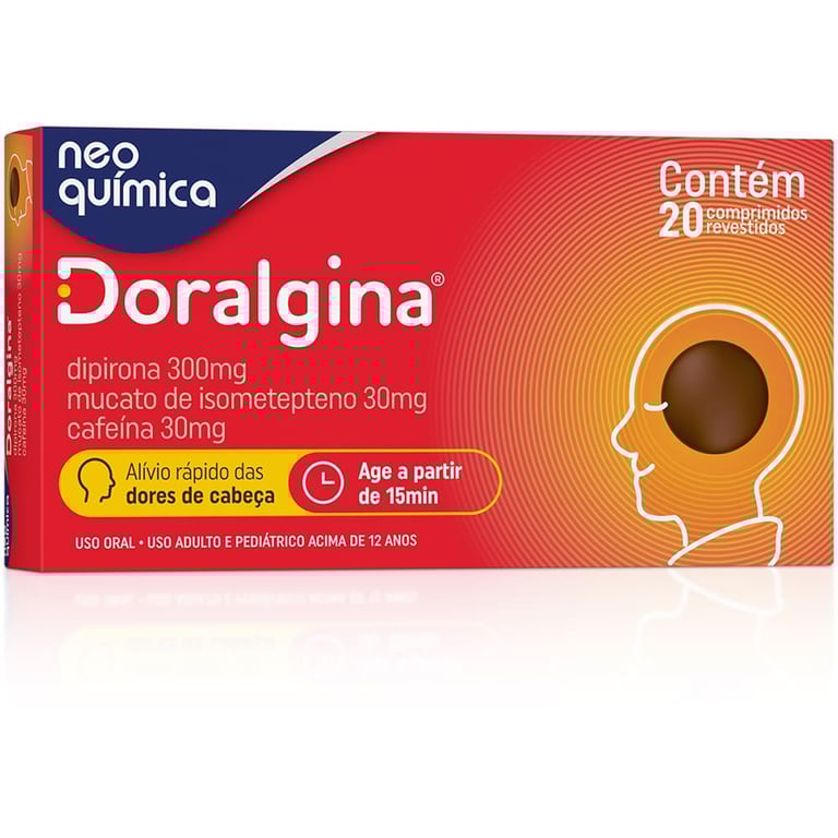 Doralgina Com 20 Comprimidos Revestidos 300+30+30mg