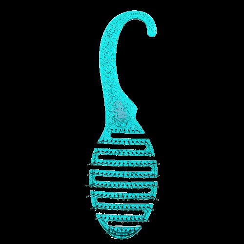 Escova De Cabelo Wet Brush Para Banho - Verde Glitter