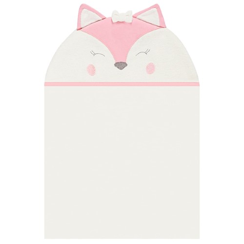 Toalha Kids c/ capuz atoalhado para bebê Raposinha - Anjos Baby