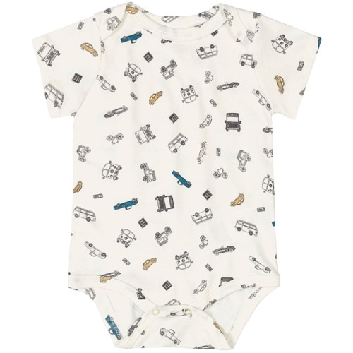 Body curto para bebê em suedine Carros - Up Baby