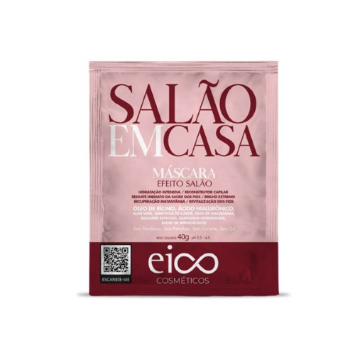 Máscara Capilar Eico Cosméticos Salão em Casa com 40ml